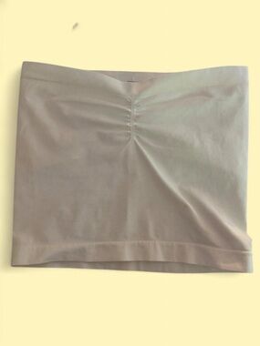 Gymshark Beige Mini Skirt with Front Gather